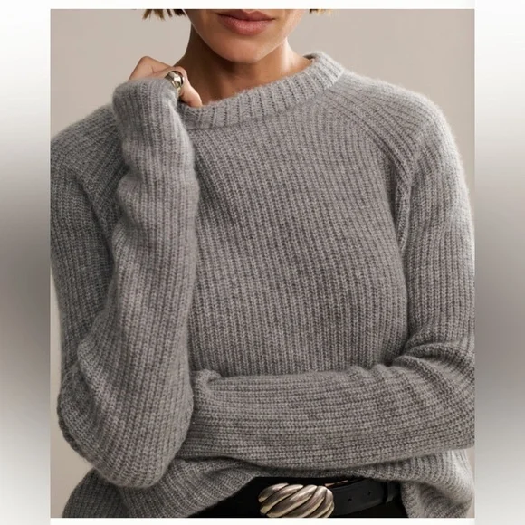 Jenni Kayne Cashmere Fisherman Sweater Small Size - Picture 4 of 9